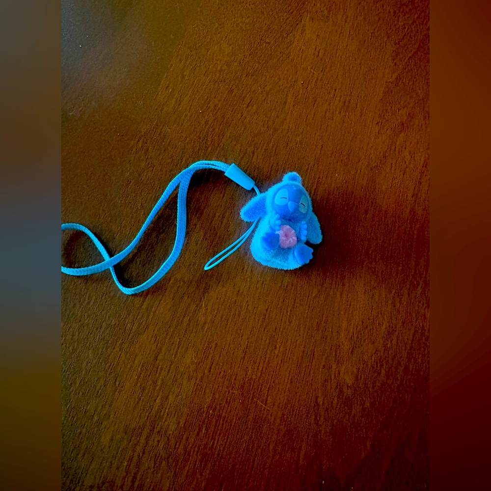 Blue Plush Key Holder